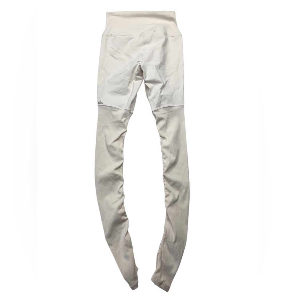 ALO size medium Goddess leggings High-Waist White bone Women’s Athletic leggings - Picture 2 of 10